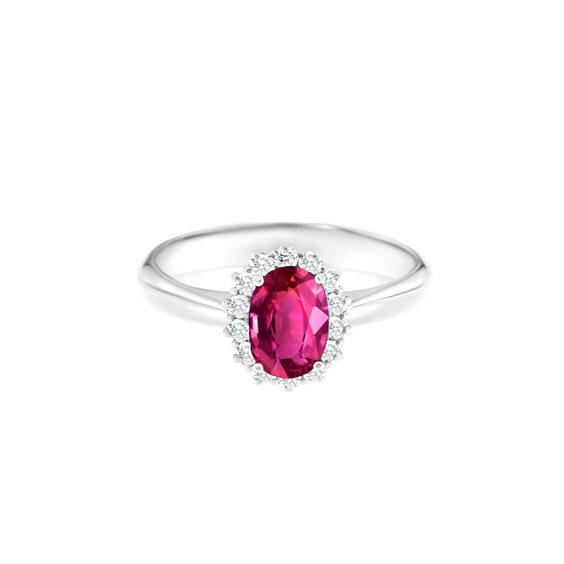 Anillo Roman Gioielli Mujer in Oro blanco Rubino 1.35 Ct R765A22N196M104 1 - R765A22N196M104 1